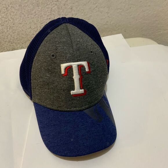 New Era 39Thirty Texas Rangers‎ Toddler Child Blue Red MLB Flex Fit Cap - Picture 2 of 7